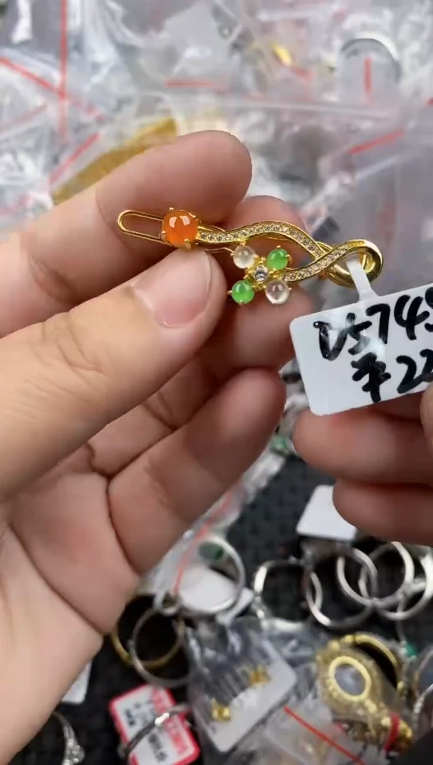 银S925镶嵌戒指翡翠1919    3