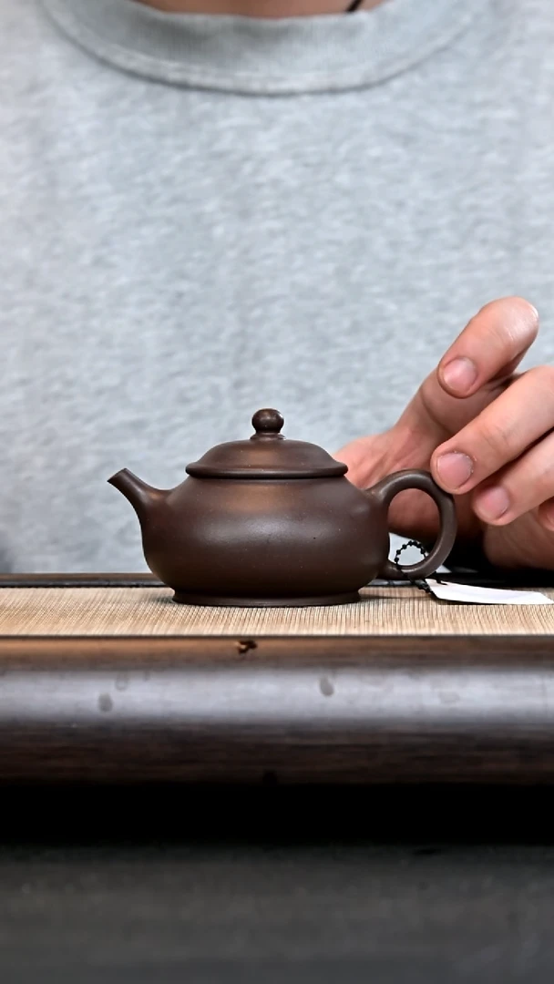 【闪购商品】紫砂茶壶XH11239 矮潘 底槽清