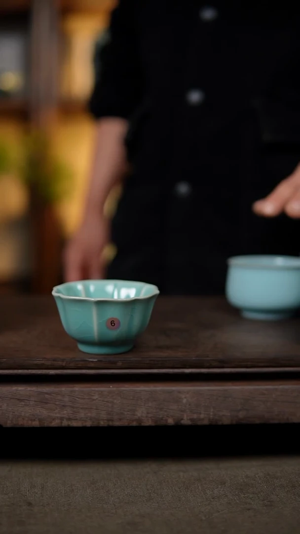 【闪购商品】杯仿古青绿釉精工宝象杯一级