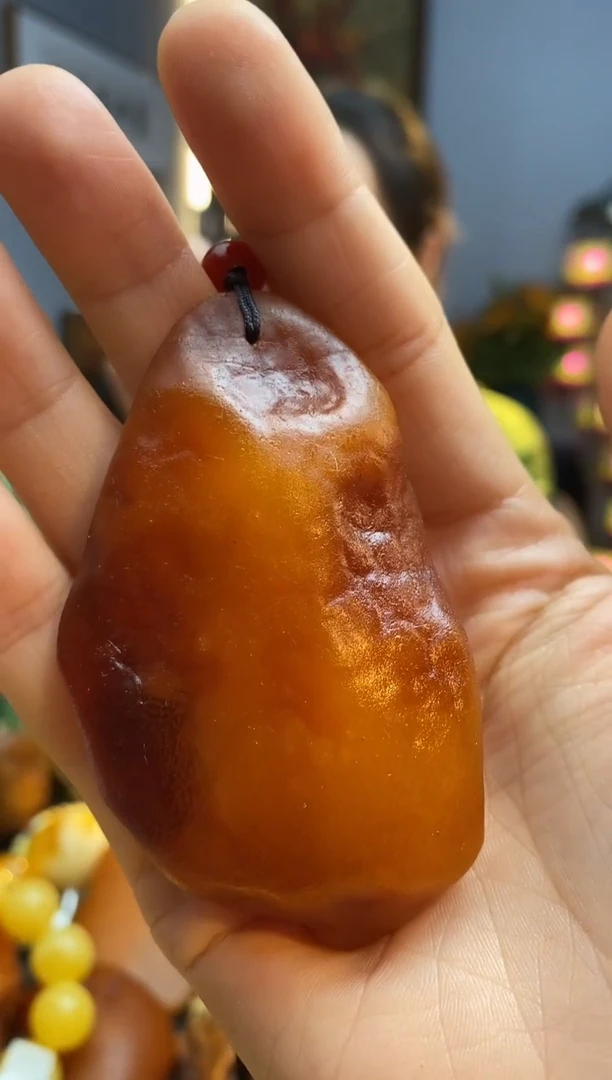 琥珀颈饰未镶嵌吊坠
