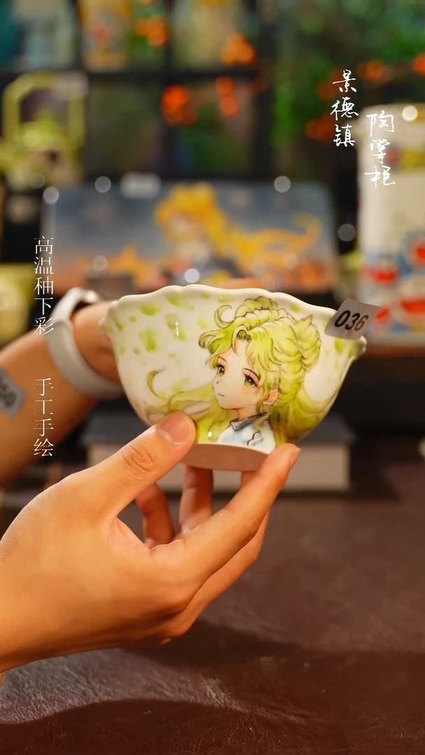 景德镇高温釉下彩纯手工手绘036