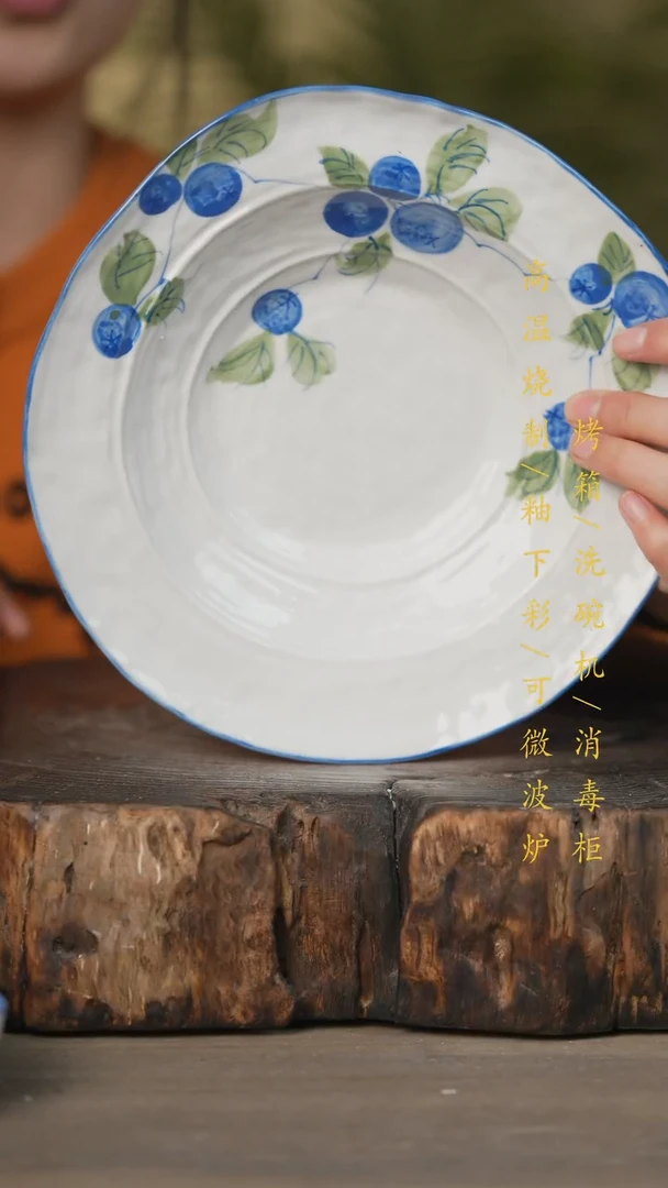 【闪购商品】瓷片景德镇高温釉下彩可微波烤箱洗碗机