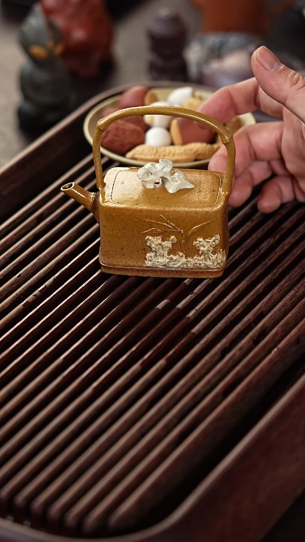 【闪购商品】手工原矿黄金段柴烧长伶竹韵 110cc