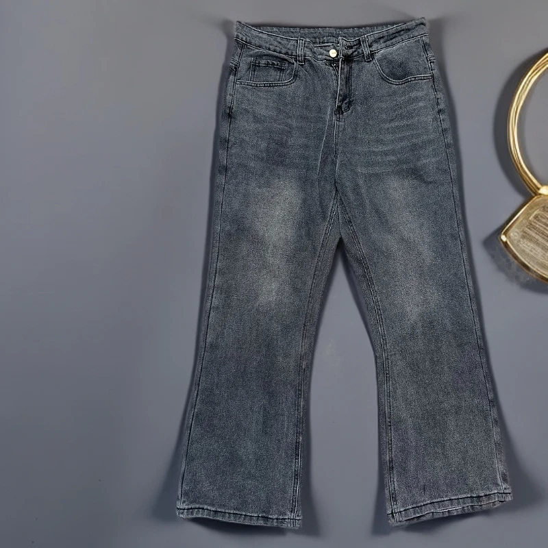 【2224】2025新款裤子时尚微喇百搭休闲显瘦修身显瘦新款牛仔裤