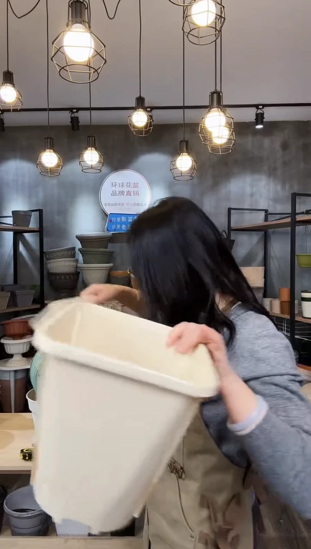 【闪购商品】塑料大号控根盆白色10只无托