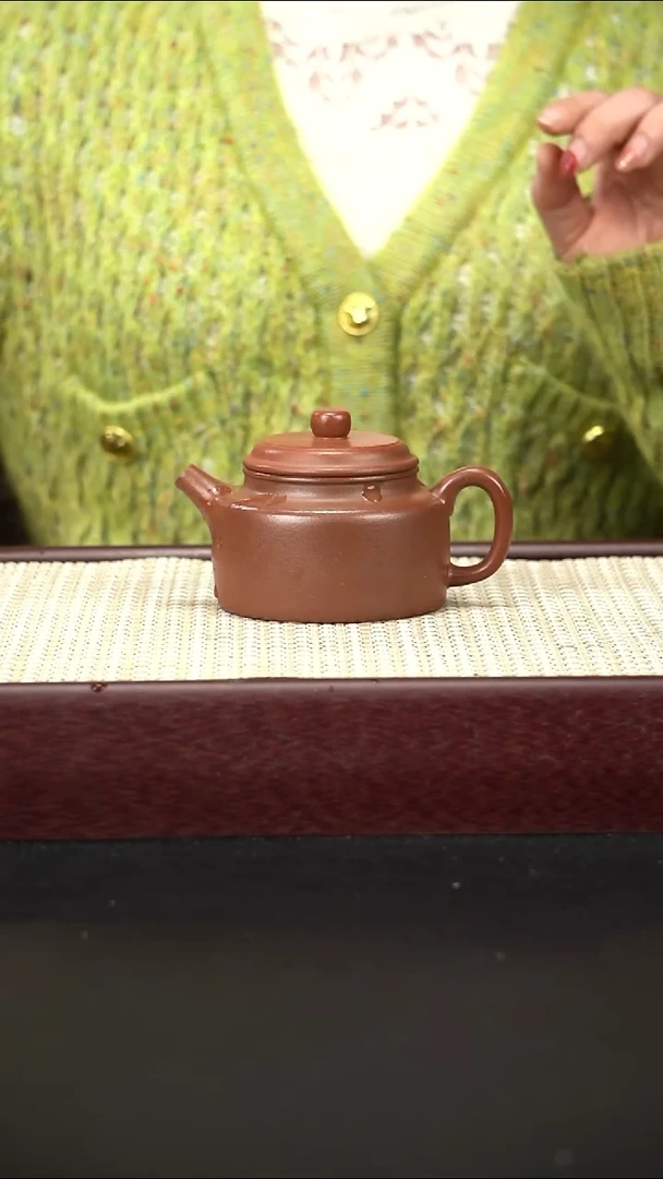 茶壶紫砂紫降坡 德钟 190cc