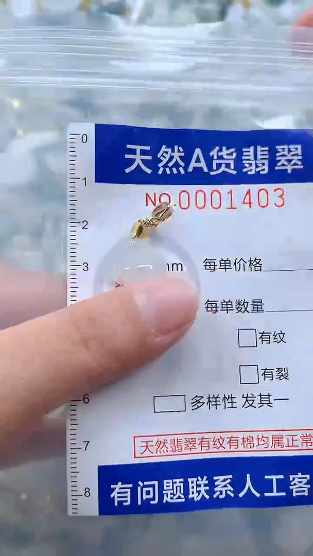 翡翠未镶嵌吊坠(不含链)1