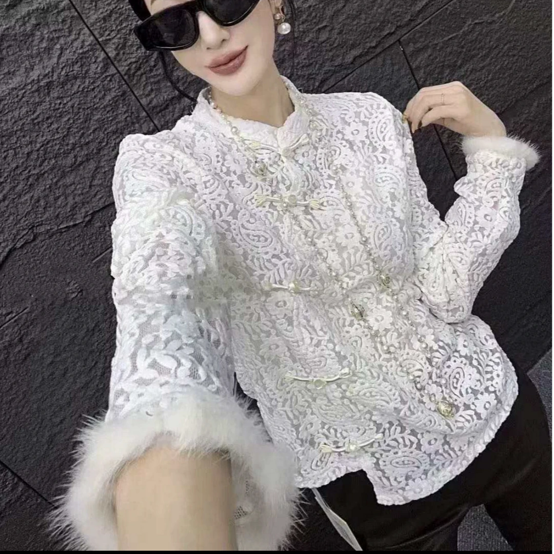 新中式女装时尚爆款打底纯色上衣----6689