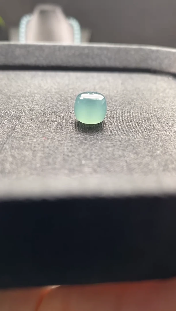 未镶嵌手链翡翠散珠卡9+MM老型珠