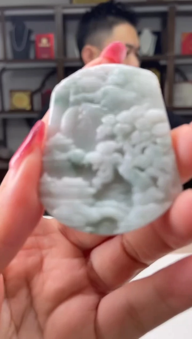 吊坠(不含链)未镶嵌翡翠天然A货翡翠多样性发其一JYZY-11.05-6