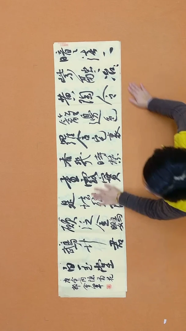 书法郭会军 山西 13届届展 34*138 四平尺