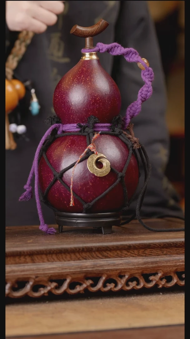 351号精品天然大漆酒葫芦一物一拍~