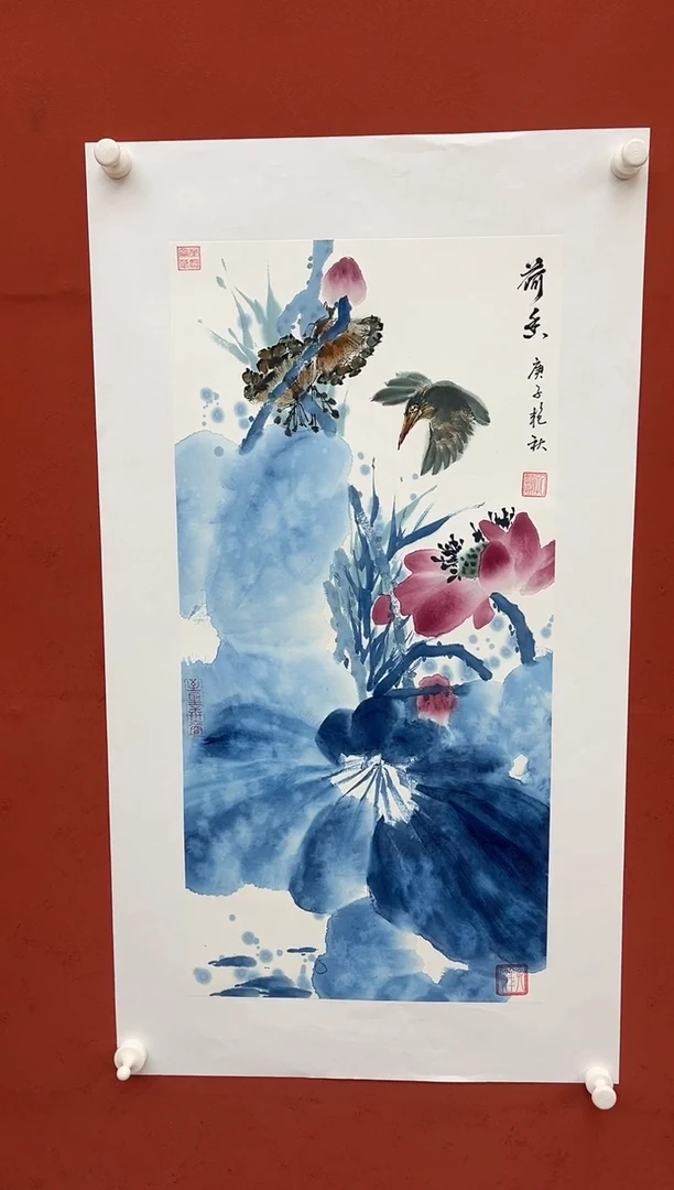 【闪购商品】国画荷香  四开四花鸟