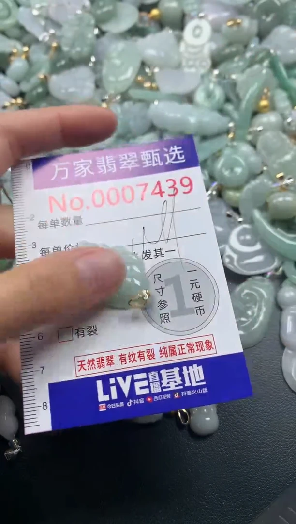 吊坠(不含链)未镶嵌翡翠7439