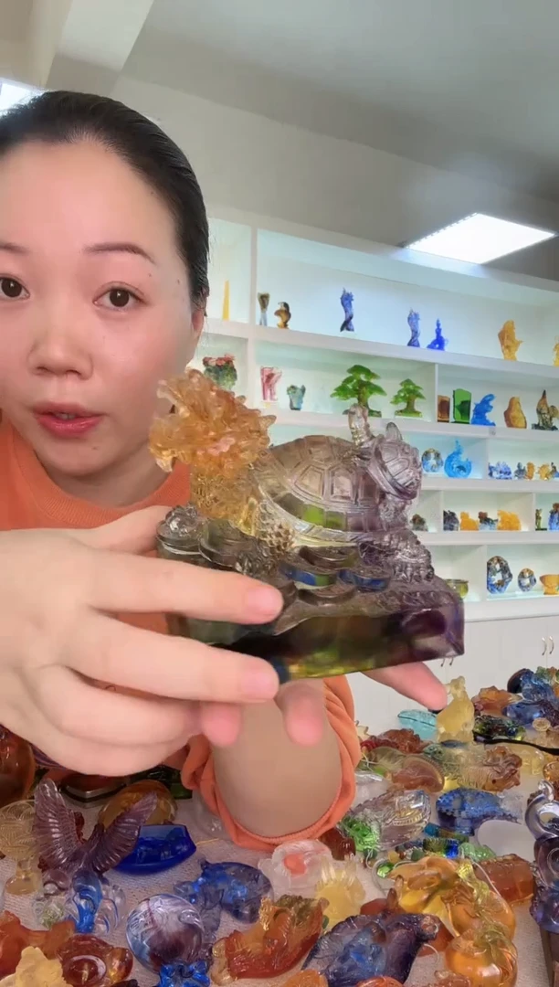手工艺品琉璃龙龟