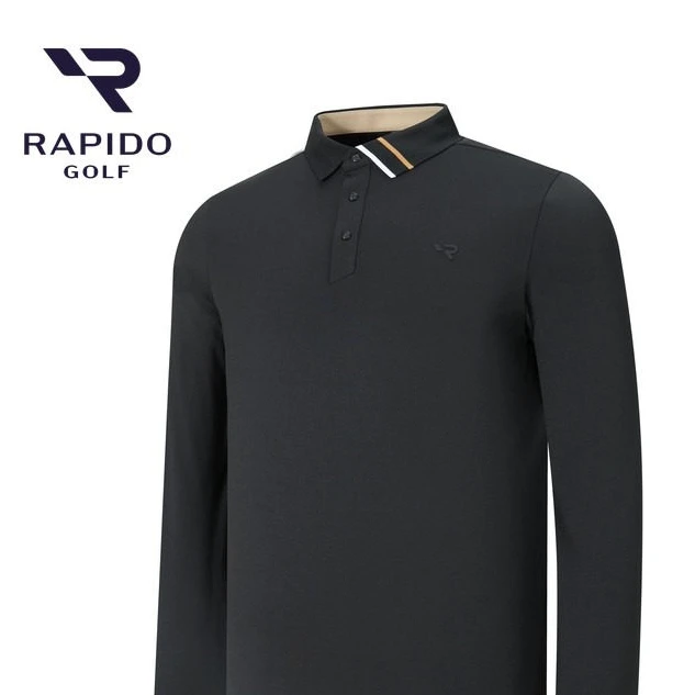 【新品】RAPIDO睿必度26春男GOLF高尔夫高弹长袖POLOVN6141C18