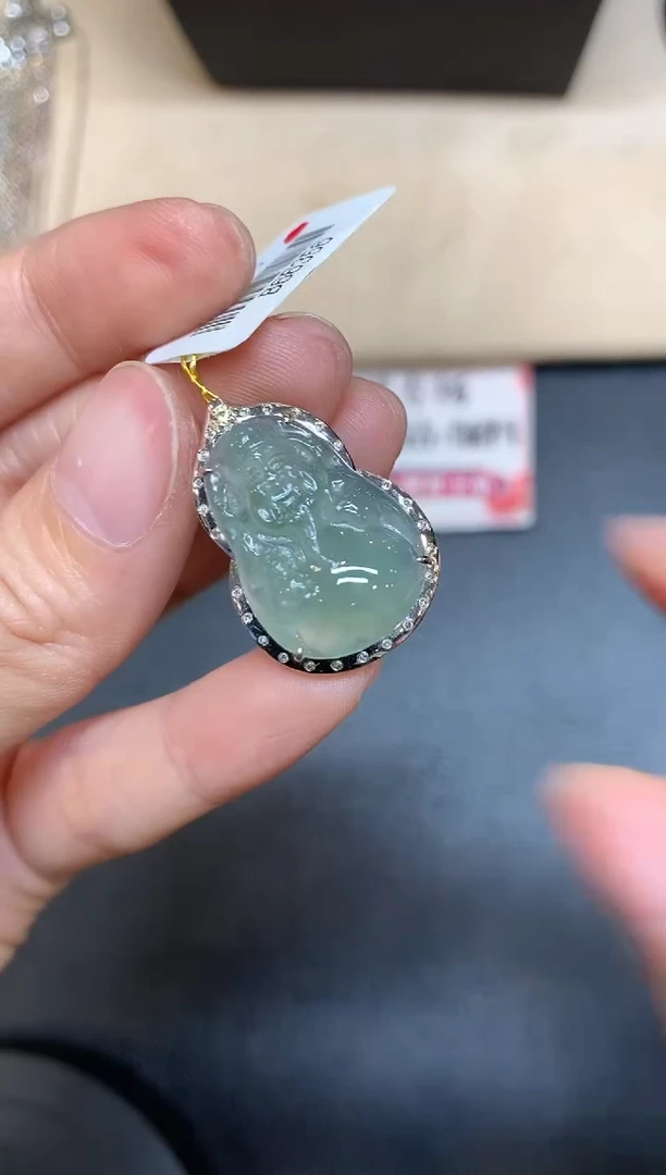 【闪购商品】翡翠颈饰18K金镶嵌【无鉴赏期多样性发其一