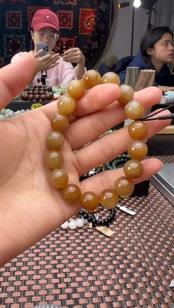 未镶嵌手串和田玉若羌糖手串卡12