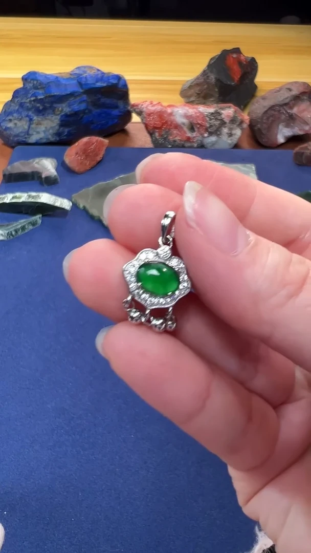 颈饰银S925镶嵌翡翠5047多样性发其一