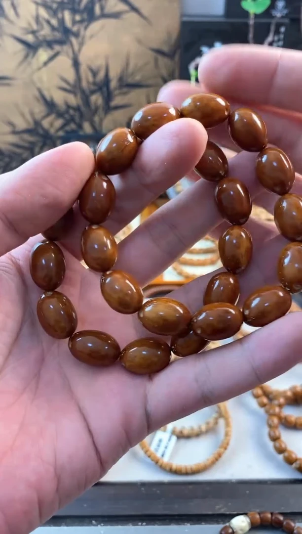 紫金鼠手串紫金鼠S级红皮枣珠