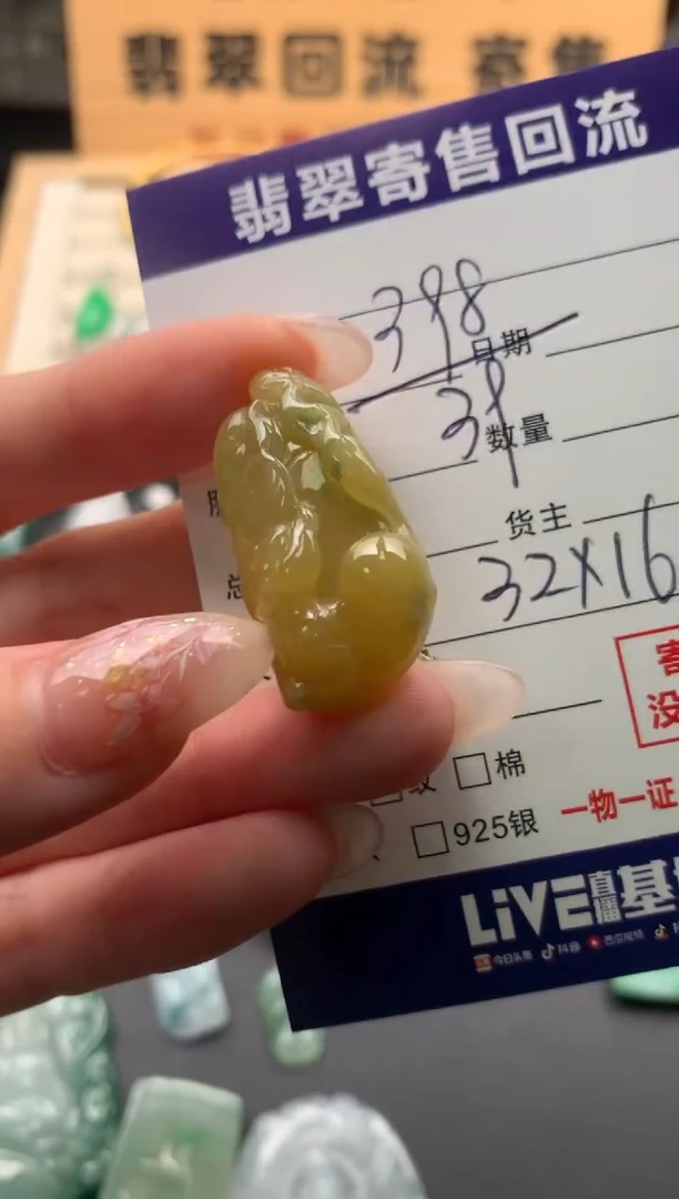 翡翠未镶嵌颈饰10134368