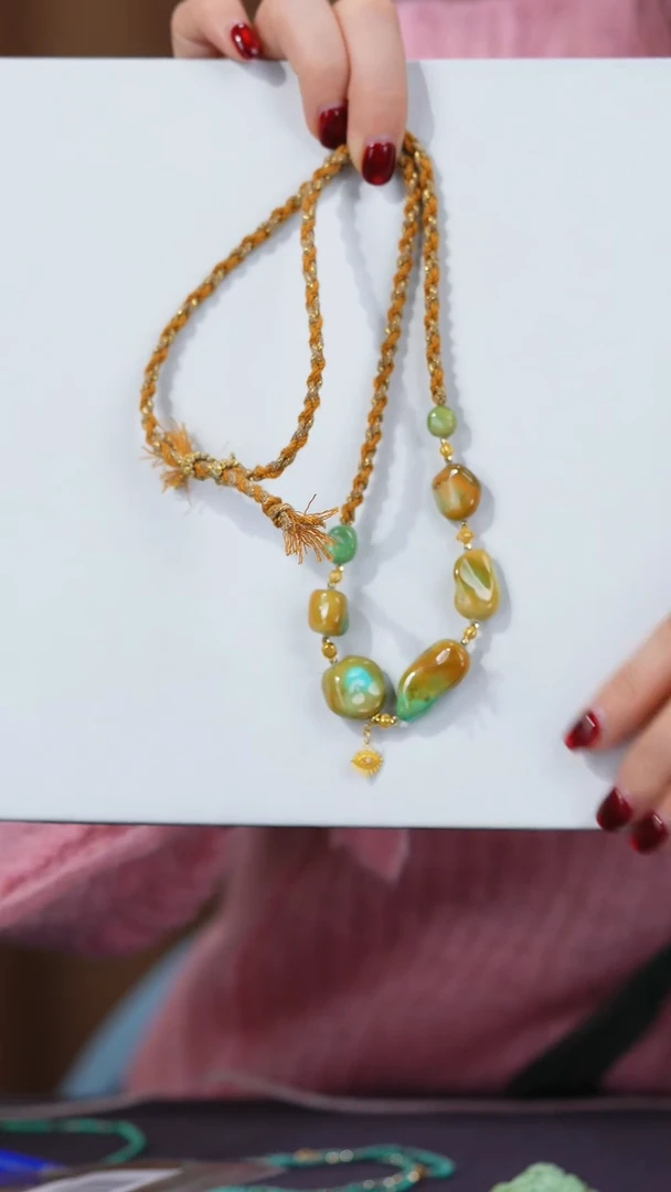 【闪购商品】绿松石项链18K金镶嵌1