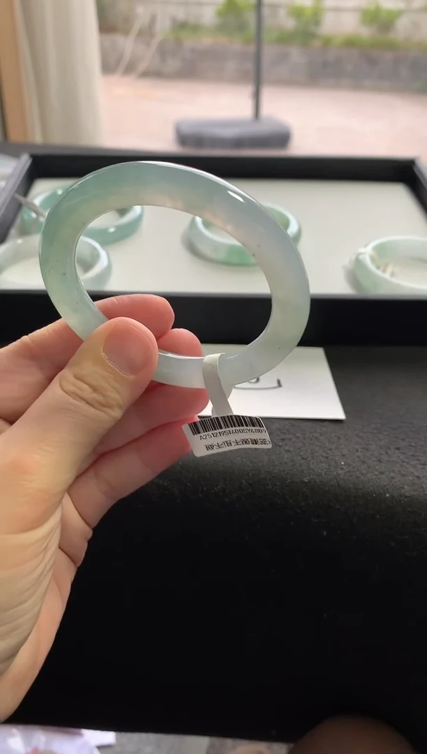 未镶嵌手镯翡翠53圆条买断Y4809