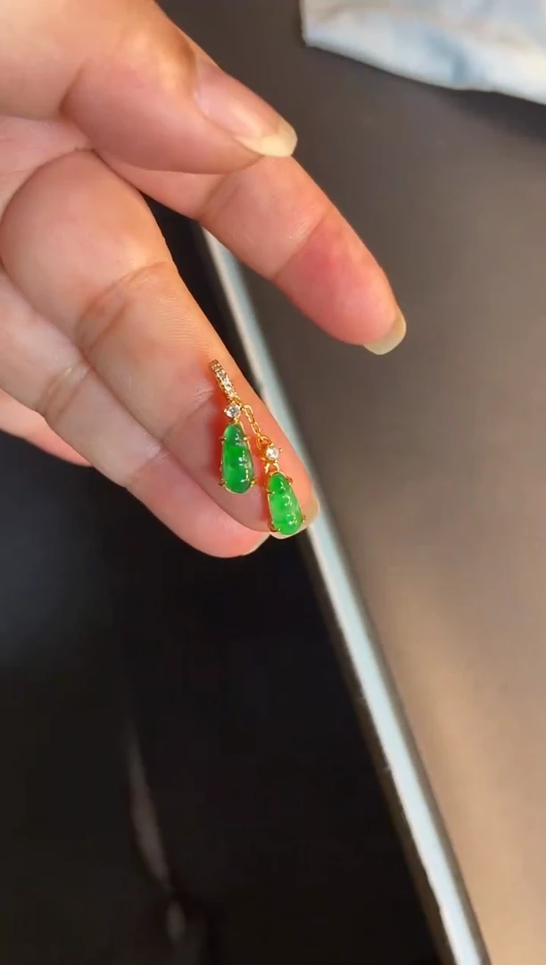 吊坠(不含链)银S925镶嵌翡翠1