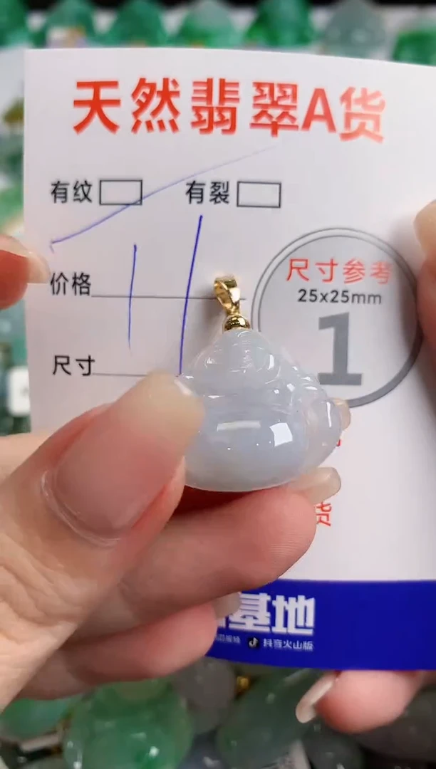 翡翠未镶嵌颈饰23002302