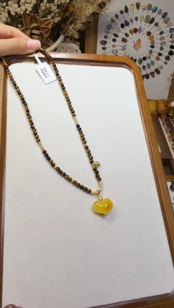 水晶摆件未镶嵌项链