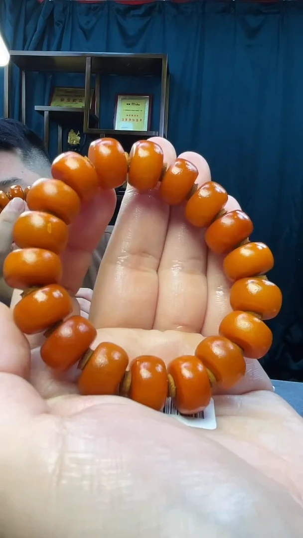 手串琥珀未镶嵌蜜蜡老型手串