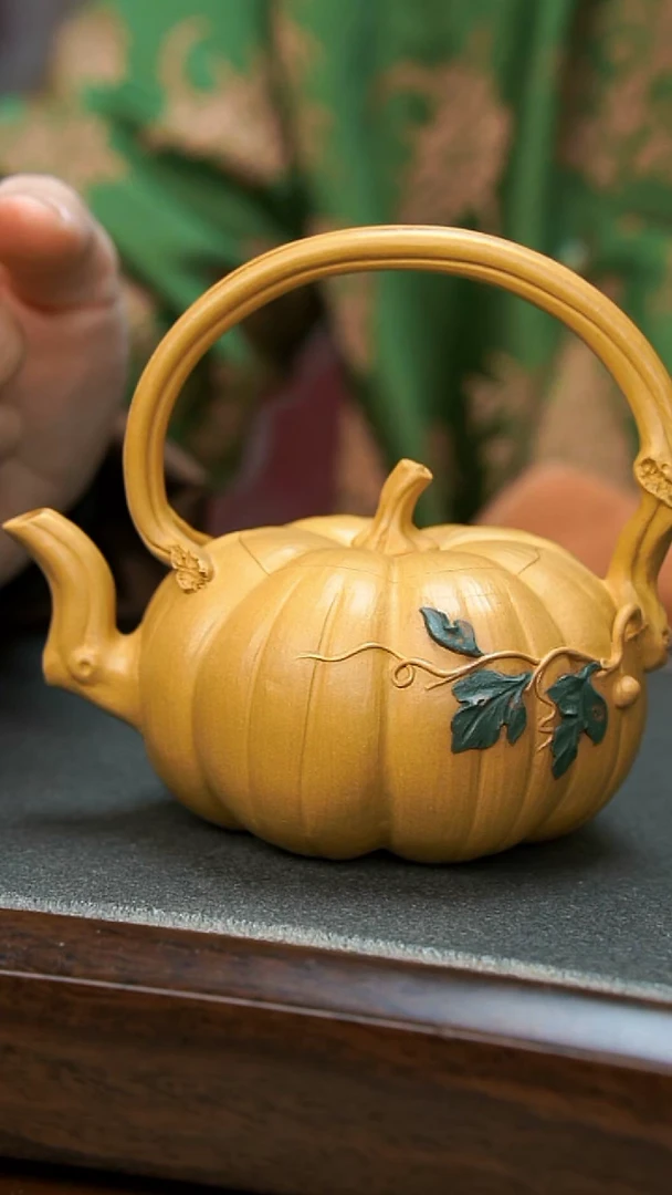 【闪购商品】紫砂茶壶南瓜提梁壶