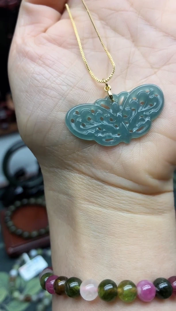 颈饰未镶嵌翡翠翡翠项链