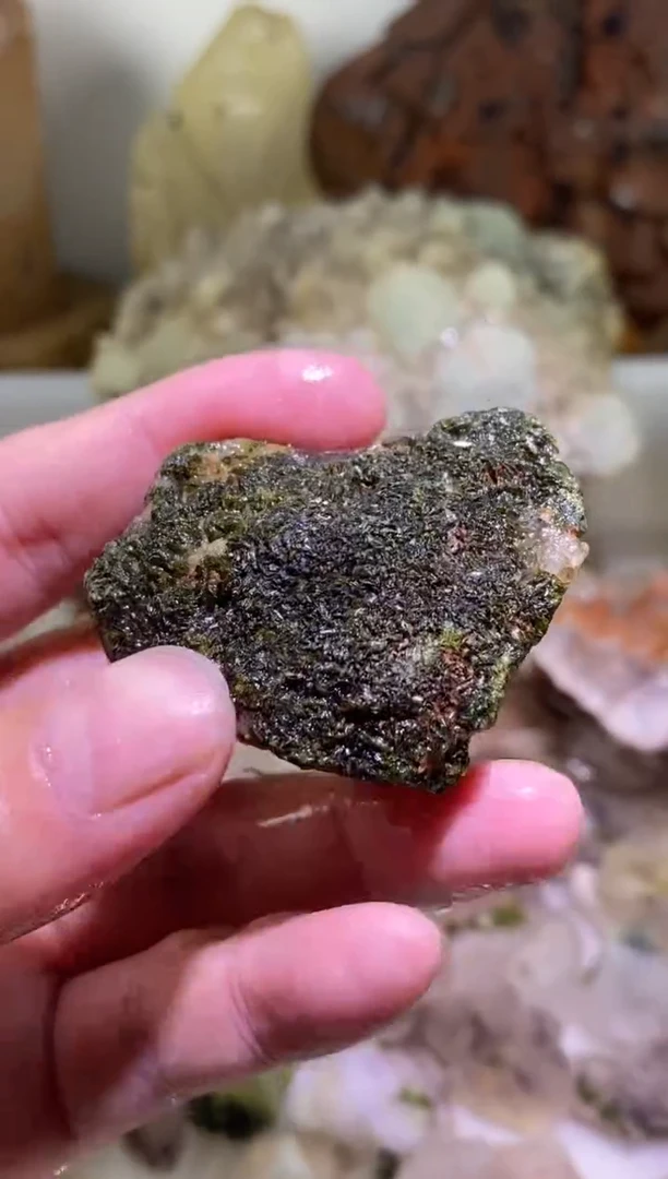 未镶嵌珠宝半成品水晶50号桃心绿碧溪