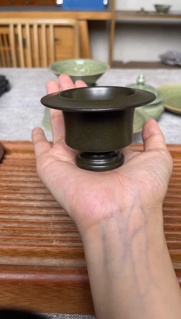 瓷器纯手工茶叶沫釉行炉 微瑕