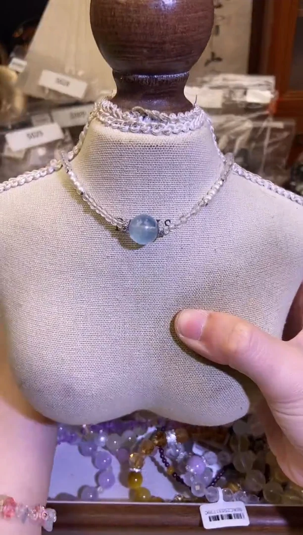 海蓝宝石颈饰未镶嵌427