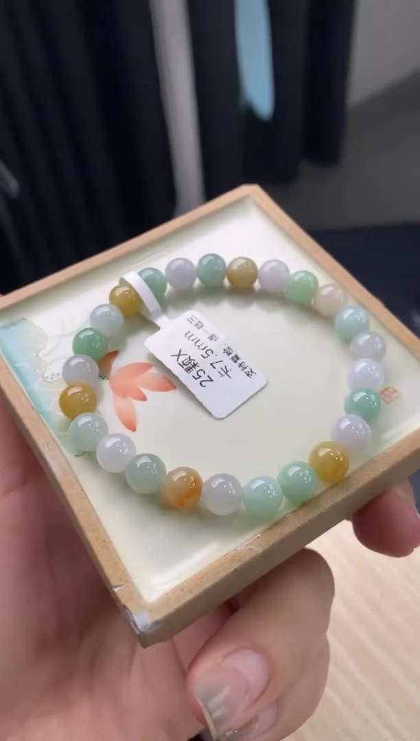 【闪购商品】翡翠手链未镶嵌天然翡翠手串91