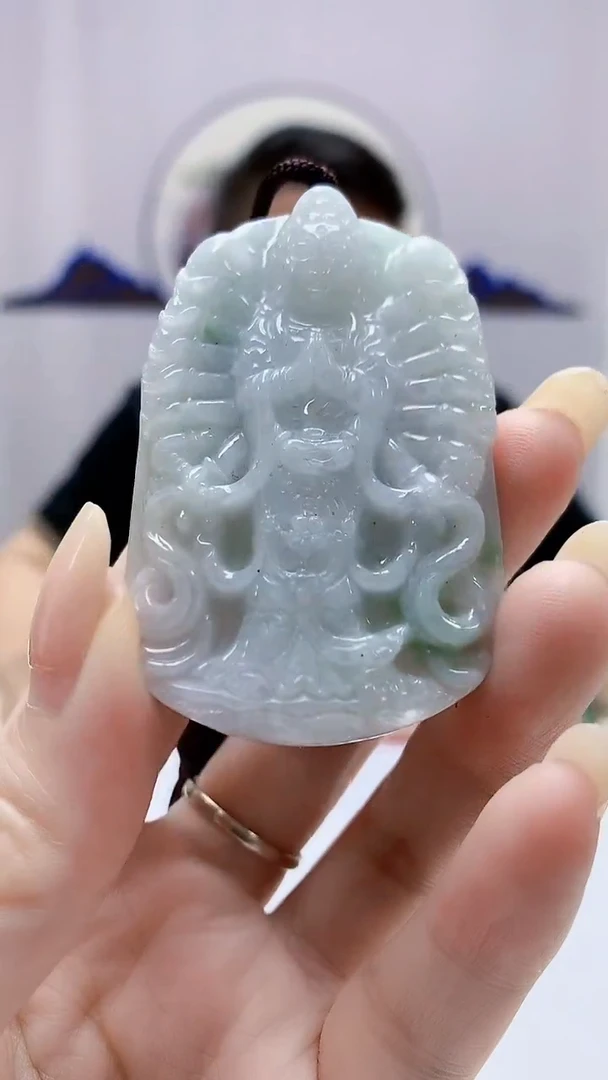 翡翠未镶嵌颈饰4969DD-JJ挂件2