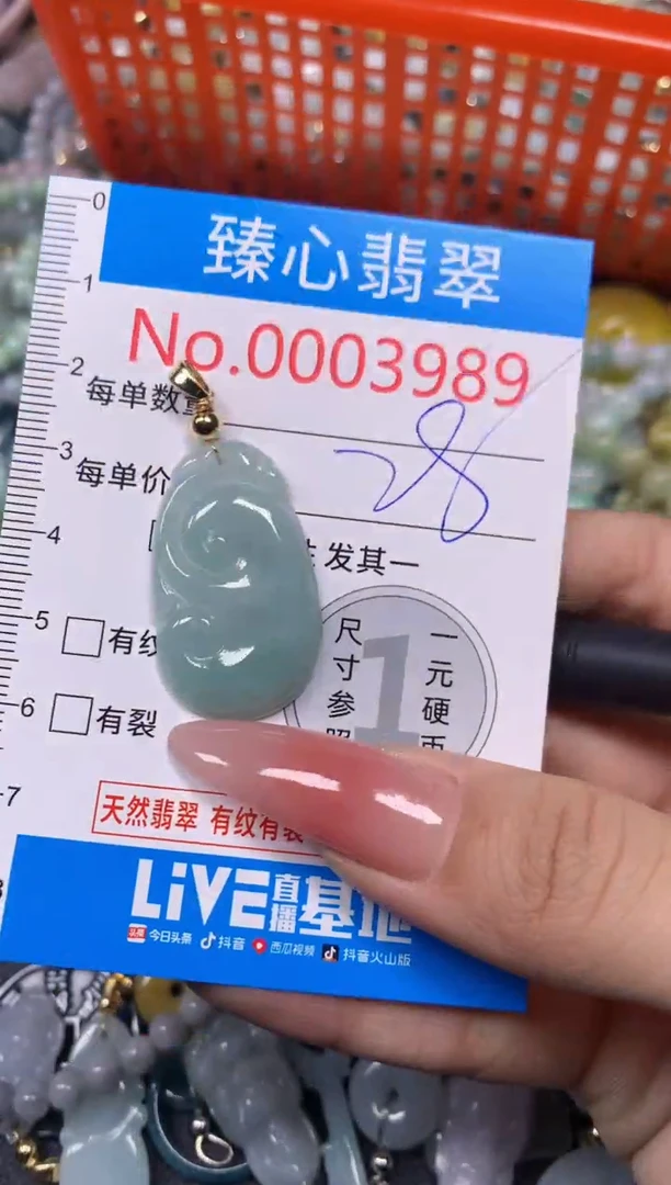 【闪购商品】翡翠颈饰未镶嵌含绳0003989