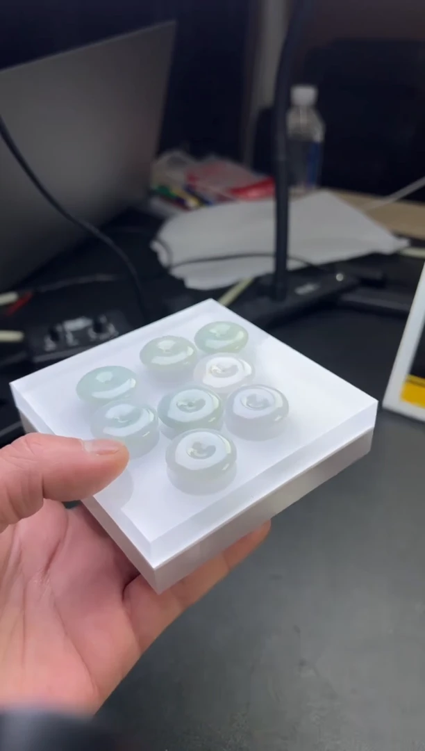 翡翠挂件未镶嵌平安扣FL01多样性发其一CP配绳