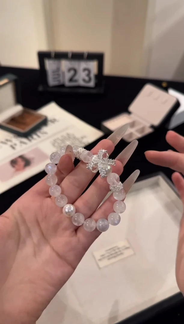 水晶手串合金蓝月光F1187