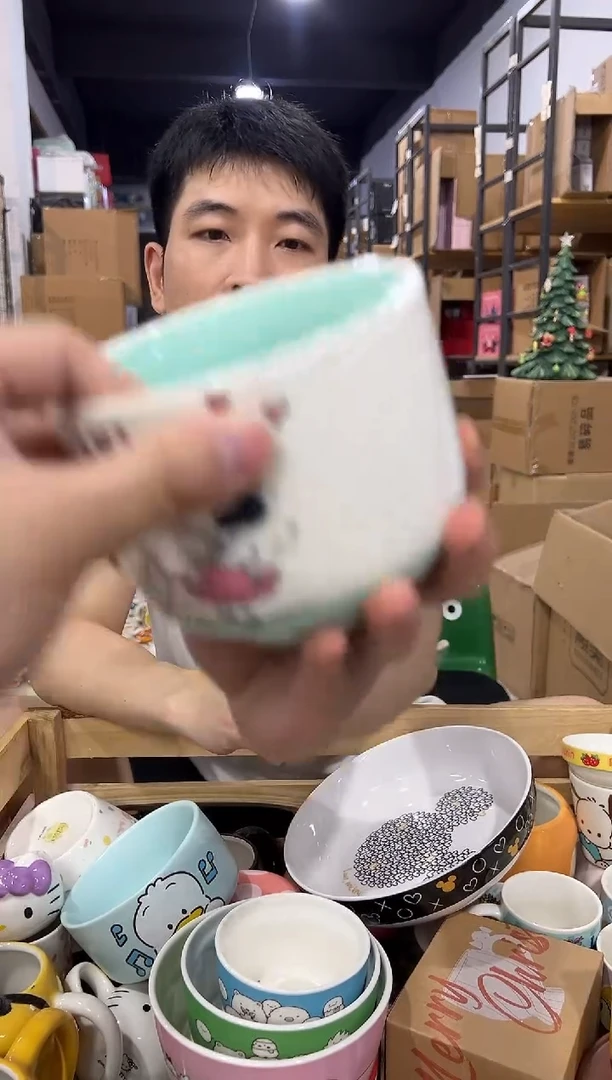 瓷片史努比亲吻早餐杯