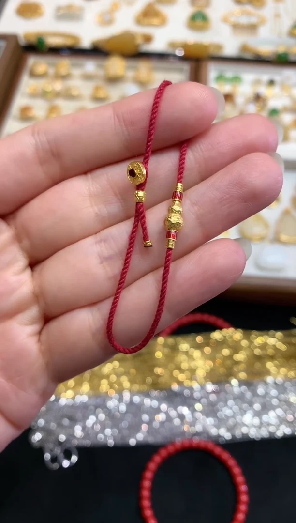 【闪购商品】定制足金手链W596|1581