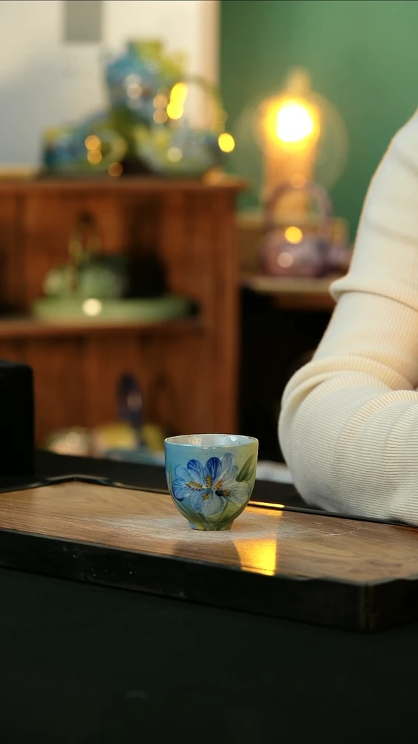 【闪购商品】杯手绘心瓷陶瓷浮力