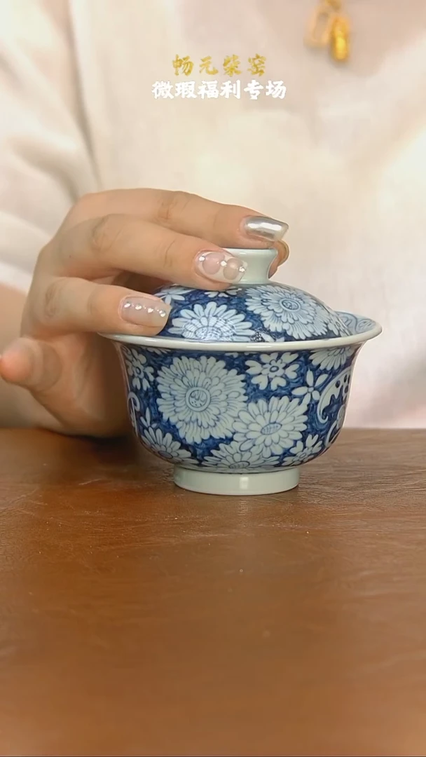 微瑕柴窑手工茶具-71