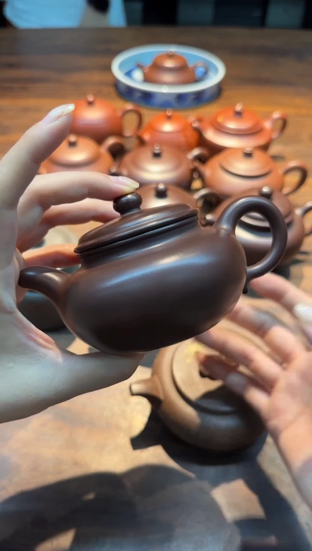 汤华刚 紫泥 仿古壶