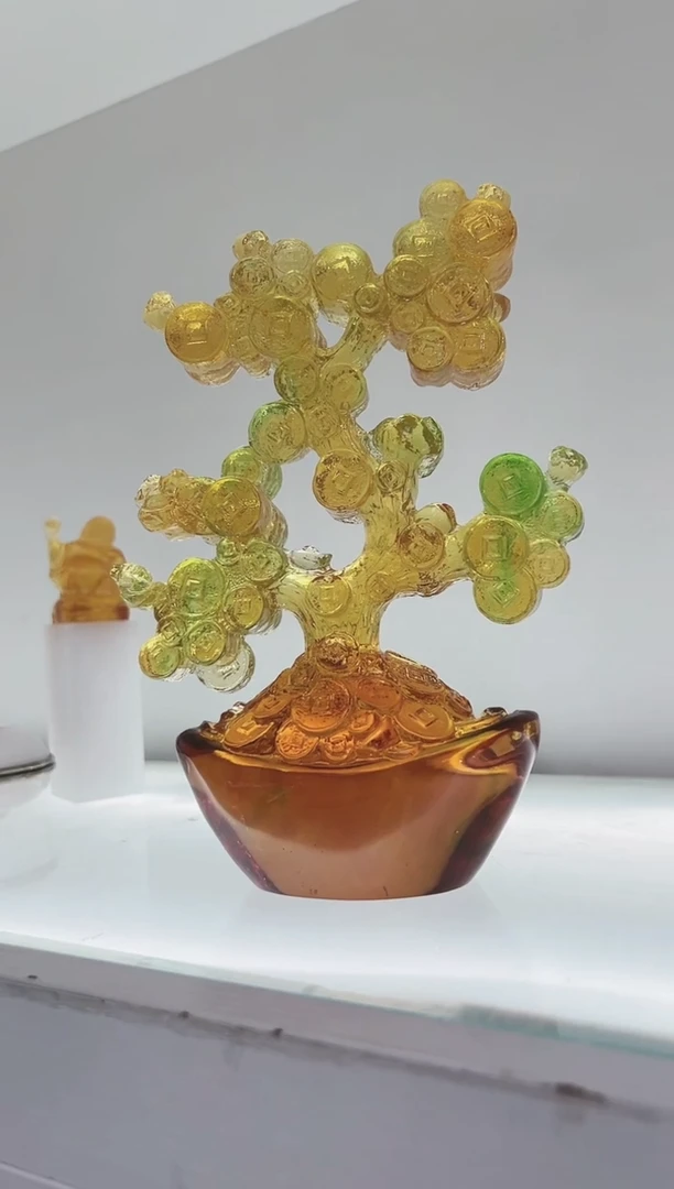 手工艺品琉璃古法琉璃发财树
