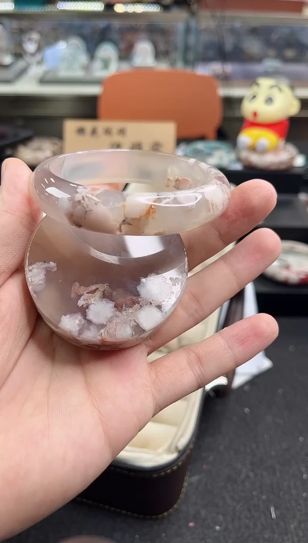 未镶嵌手镯石英质玉61圈口 （赠品镯心）618955
