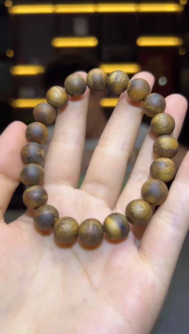 沉香沉香碎屑723号海南虎斑1.0圆珠单圈碎屑香粉多样性发一8