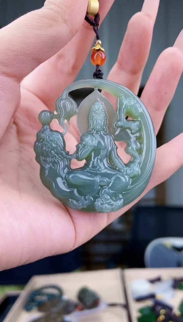 和田玉未镶嵌挂件拍一发一，多样性发货！